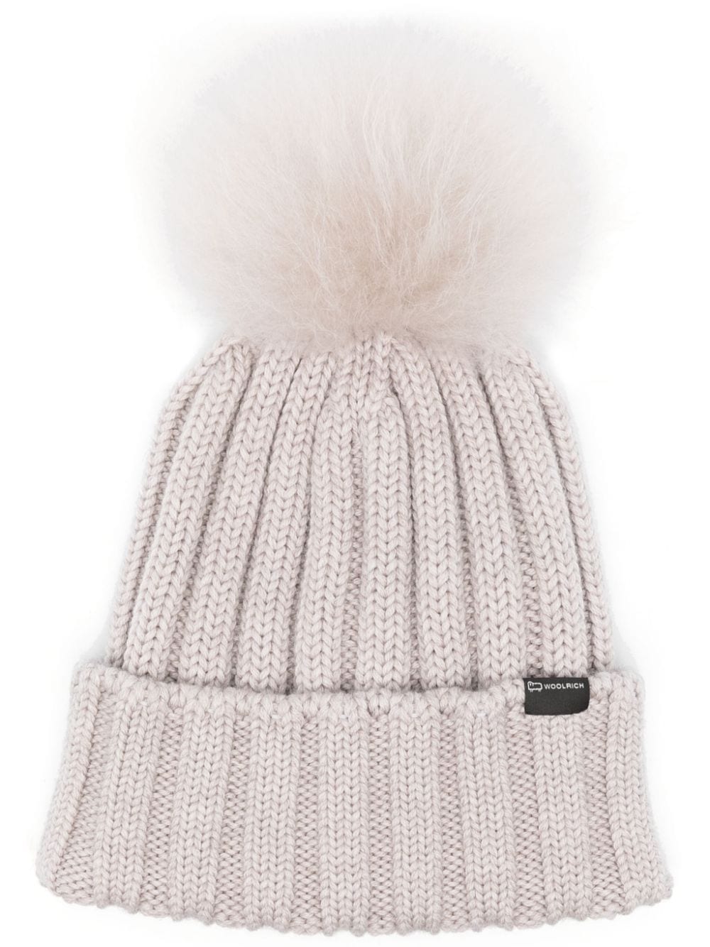 Woolrich cable-knit virgin-wool beanie - Grey von Woolrich