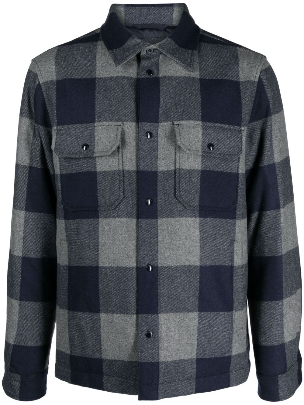 Woolrich check-pattern shirt jacket - Blue von Woolrich