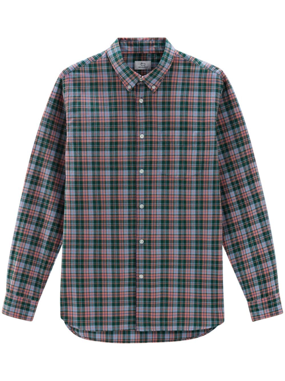 Woolrich check-print cotton shirt - Green von Woolrich