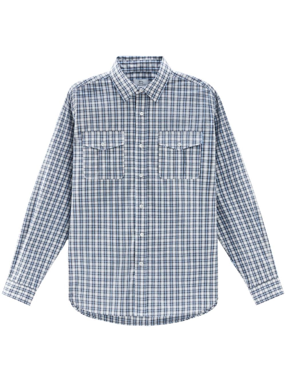 Woolrich checked cotton shirt - Blue von Woolrich