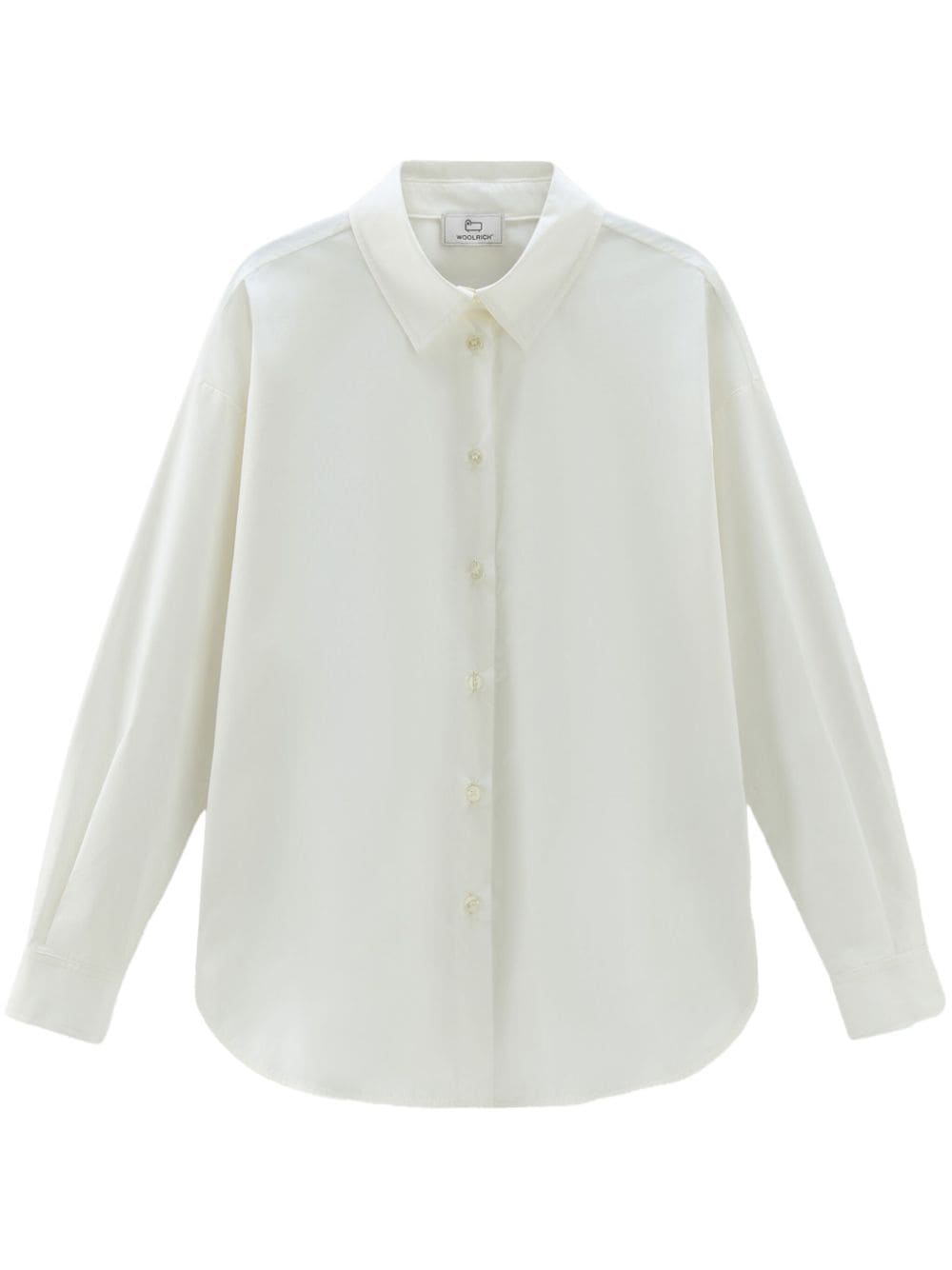 Woolrich cotton poplin long-sleeve shirt - White von Woolrich