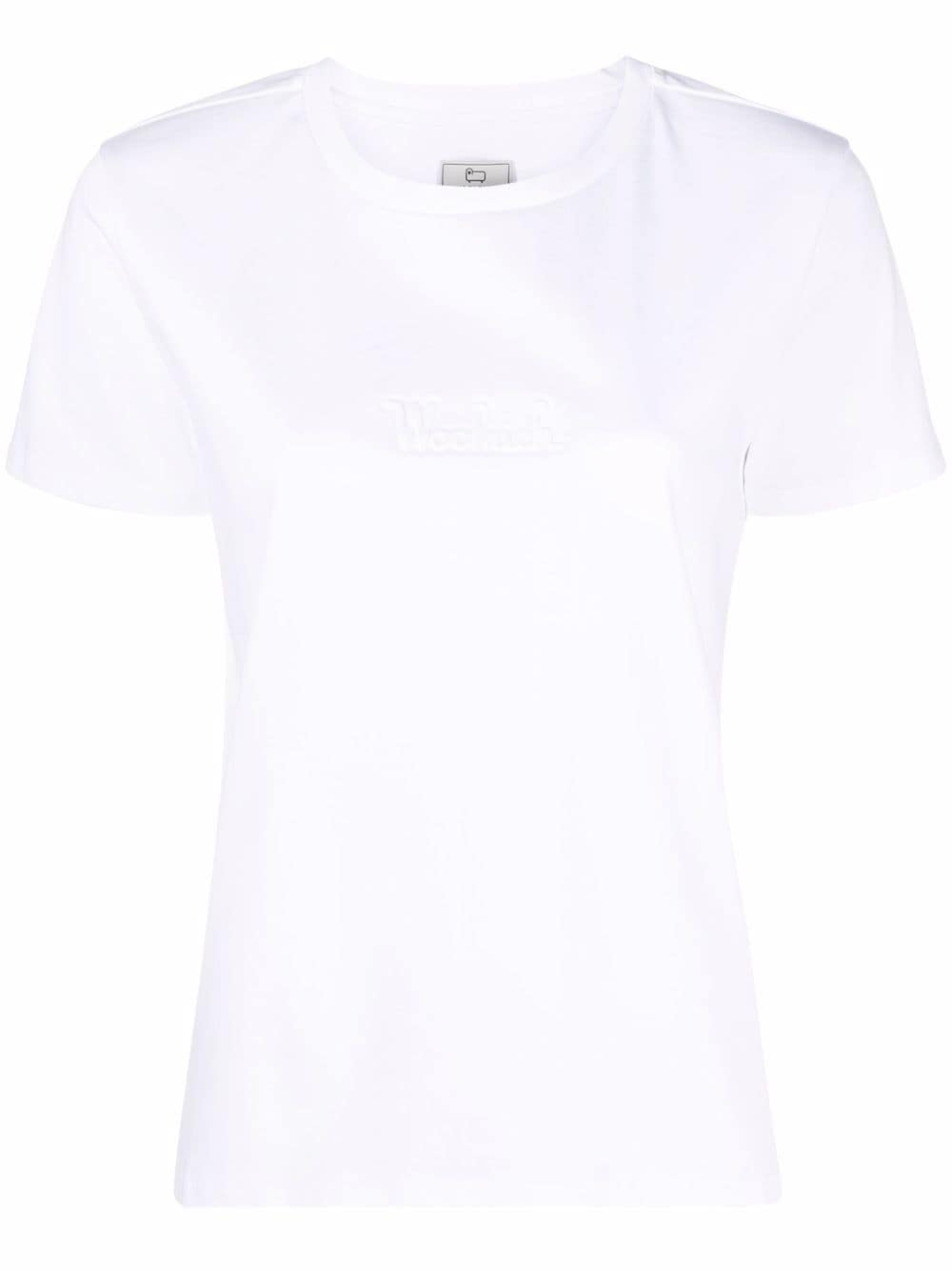 Woolrich debossed-logo T-shirt - White von Woolrich