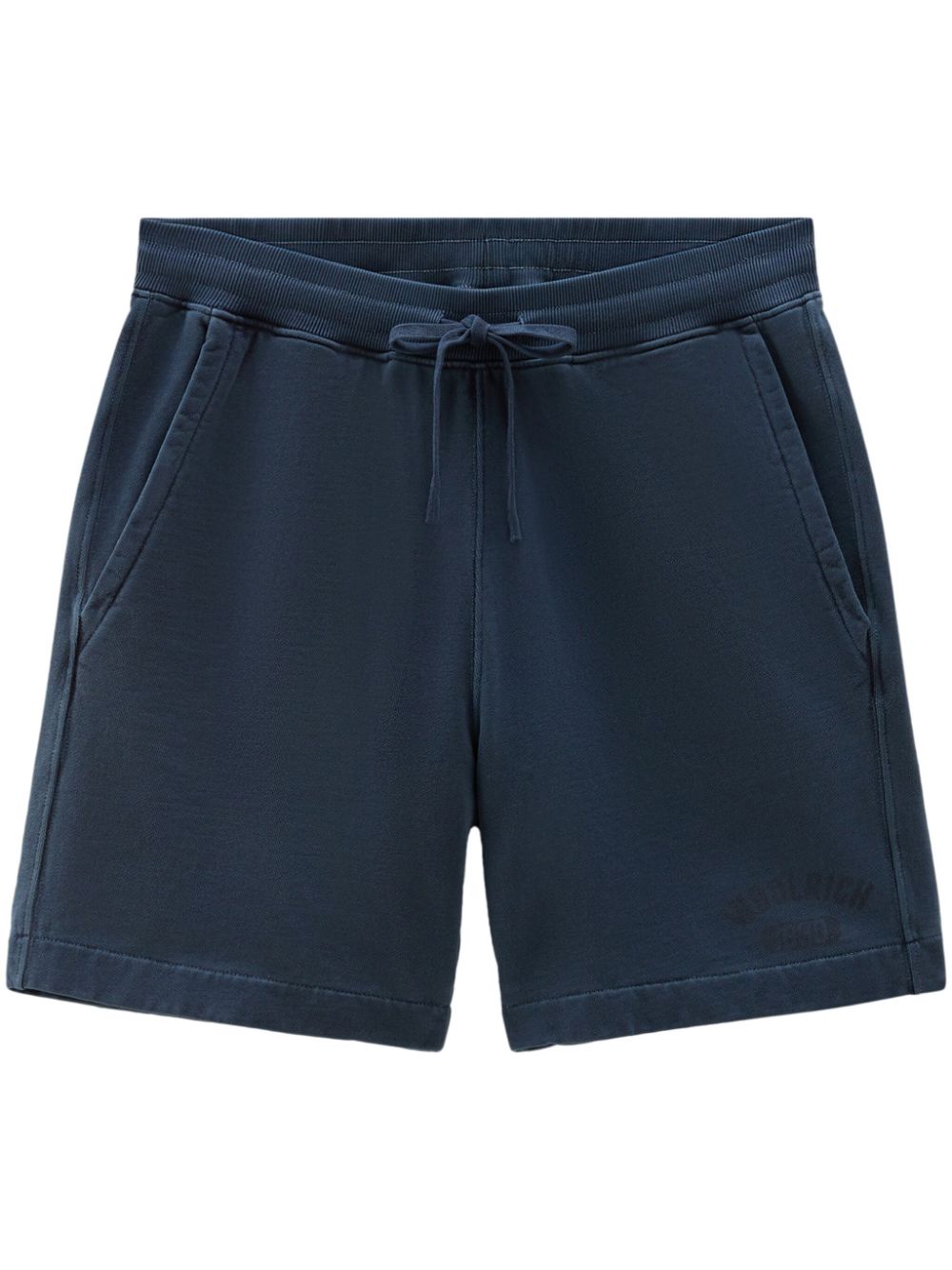 Woolrich drawstring cotton track shorts - Blue von Woolrich