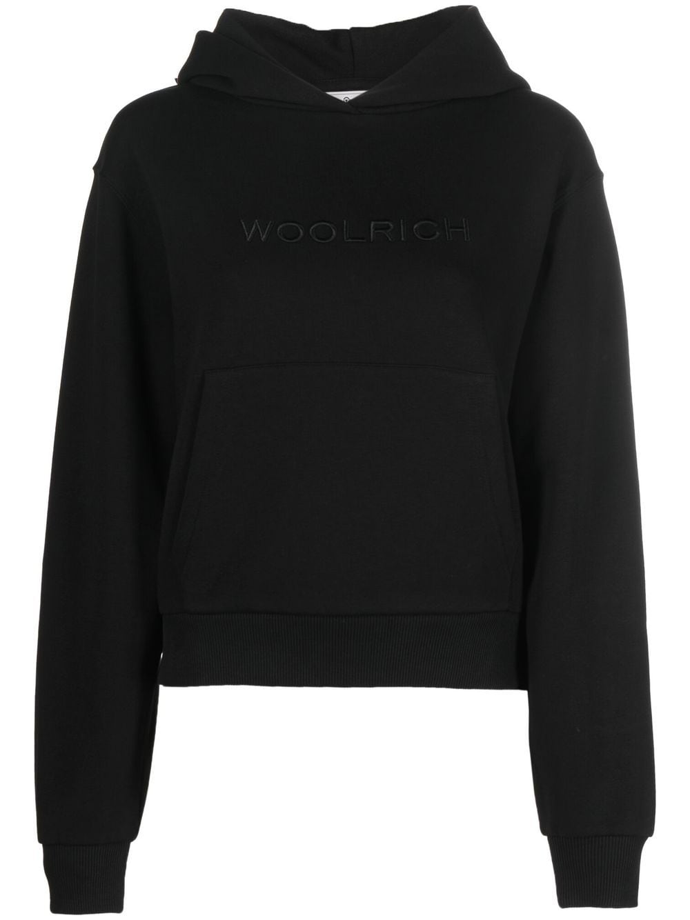 Woolrich embroidered-logo hoodie - Black von Woolrich