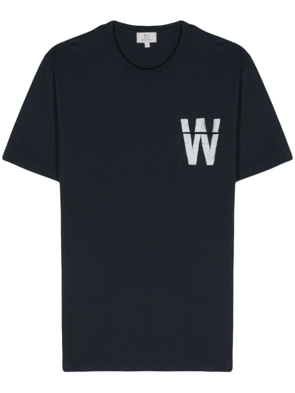 Woolrich graphic-print cotton T-shirt - Blue von Woolrich