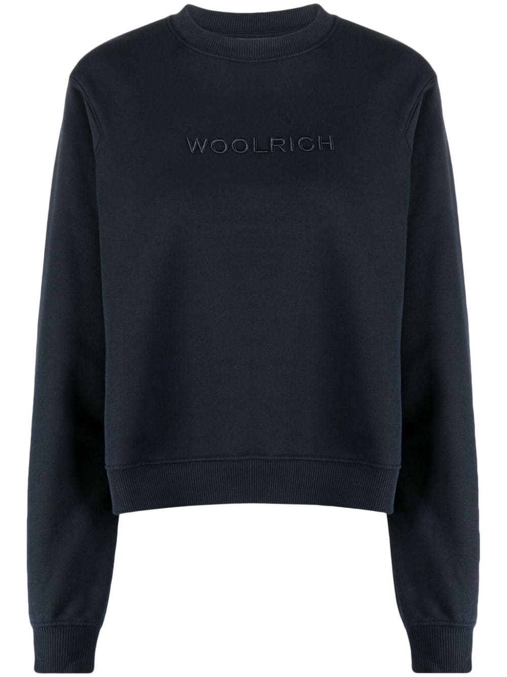 Woolrich logo-embroidered crew-neck sweatshirt - Blue von Woolrich