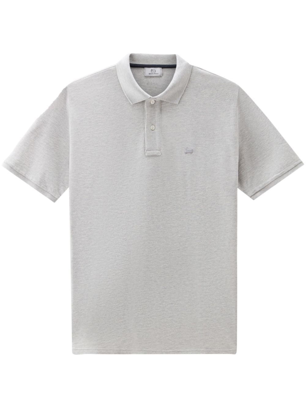 Woolrich logo-embroidered polo shirt - Grey von Woolrich