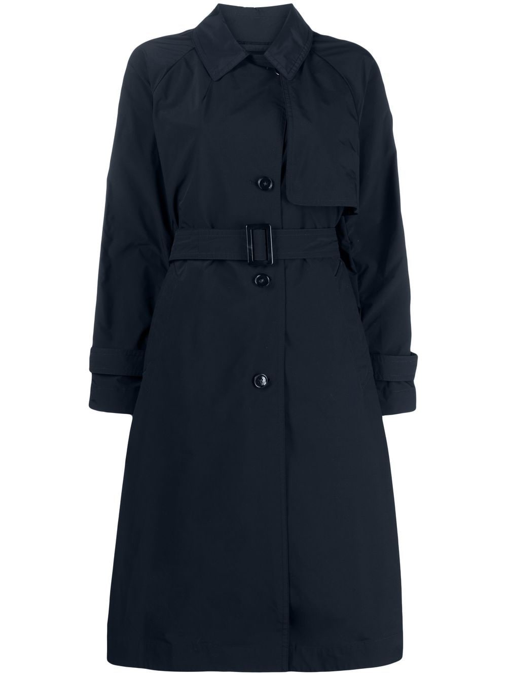 Woolrich logo-patch trench coat - Blue von Woolrich