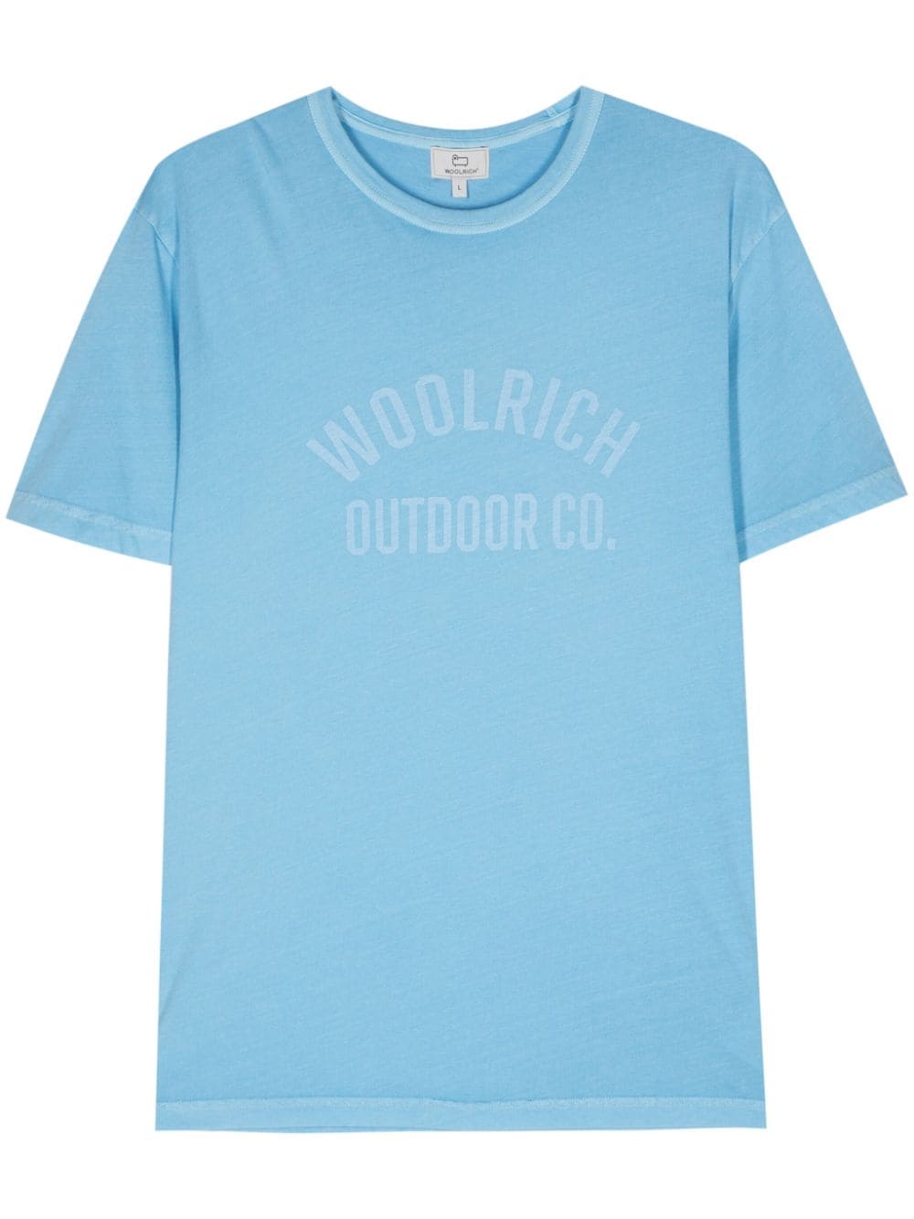 Woolrich logo-print cotton T-shirt - Blue von Woolrich
