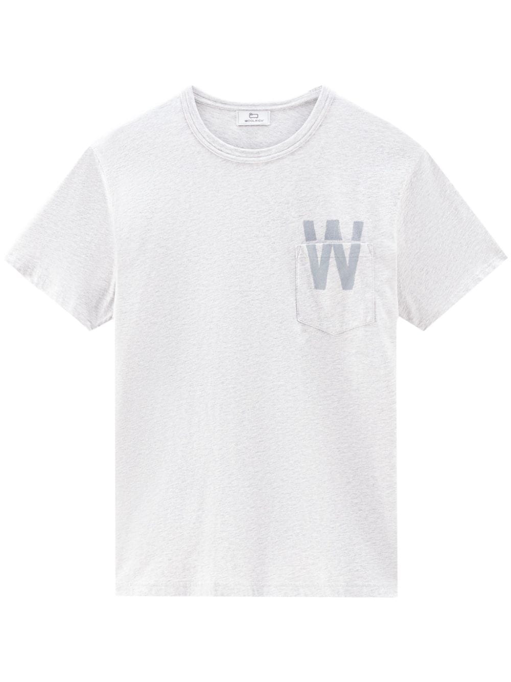 Woolrich logo-print cotton T-shirt - Grey von Woolrich