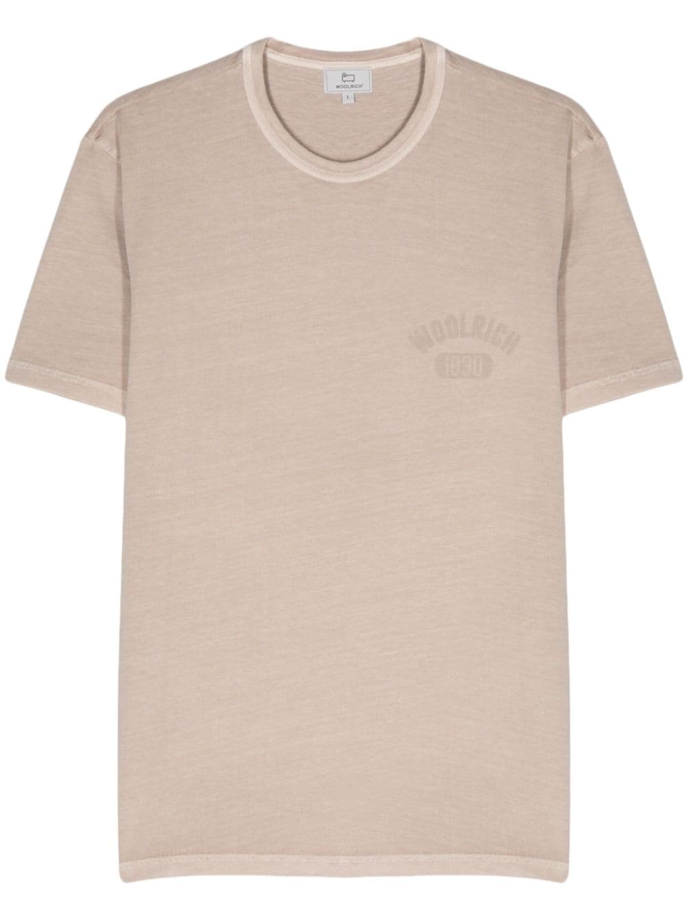 Woolrich logo-print cotton T-shirt - Neutrals von Woolrich