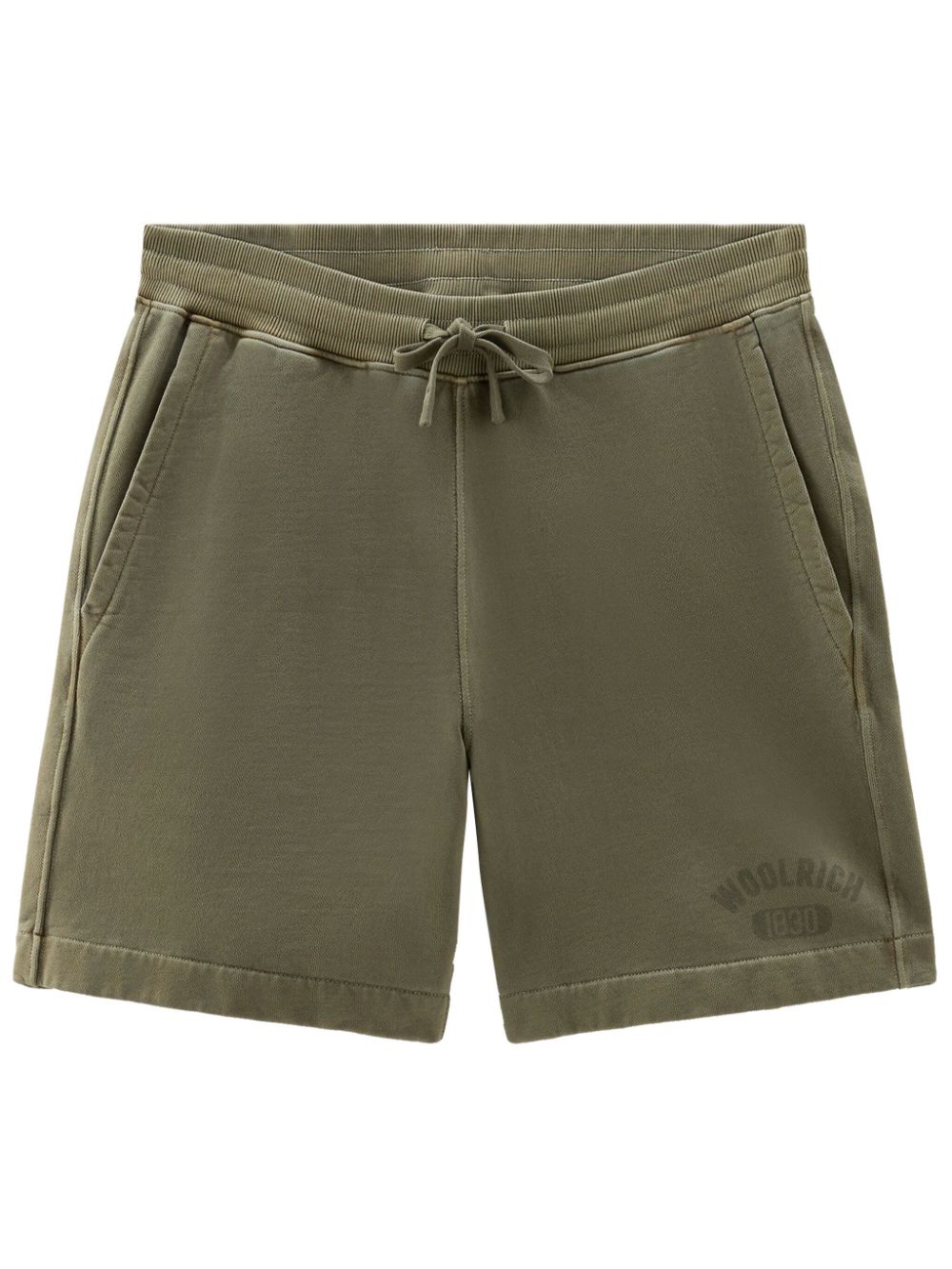 Woolrich logo-print cotton shorts - Green von Woolrich