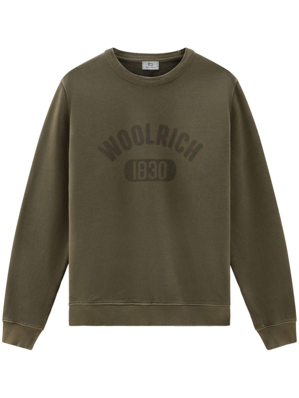 Woolrich logo-print cotton sweatshirt - Green von Woolrich