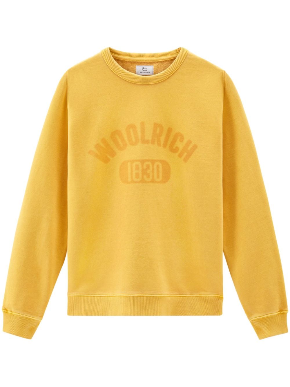 Woolrich logo-print cotton sweatshirt - Yellow von Woolrich