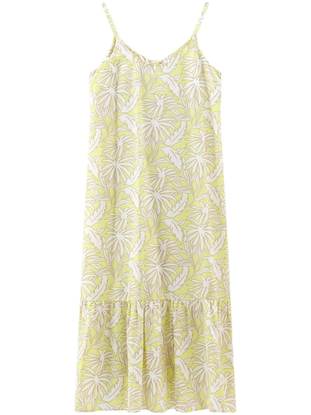 Woolrich palm tree-print slip dress - Yellow von Woolrich