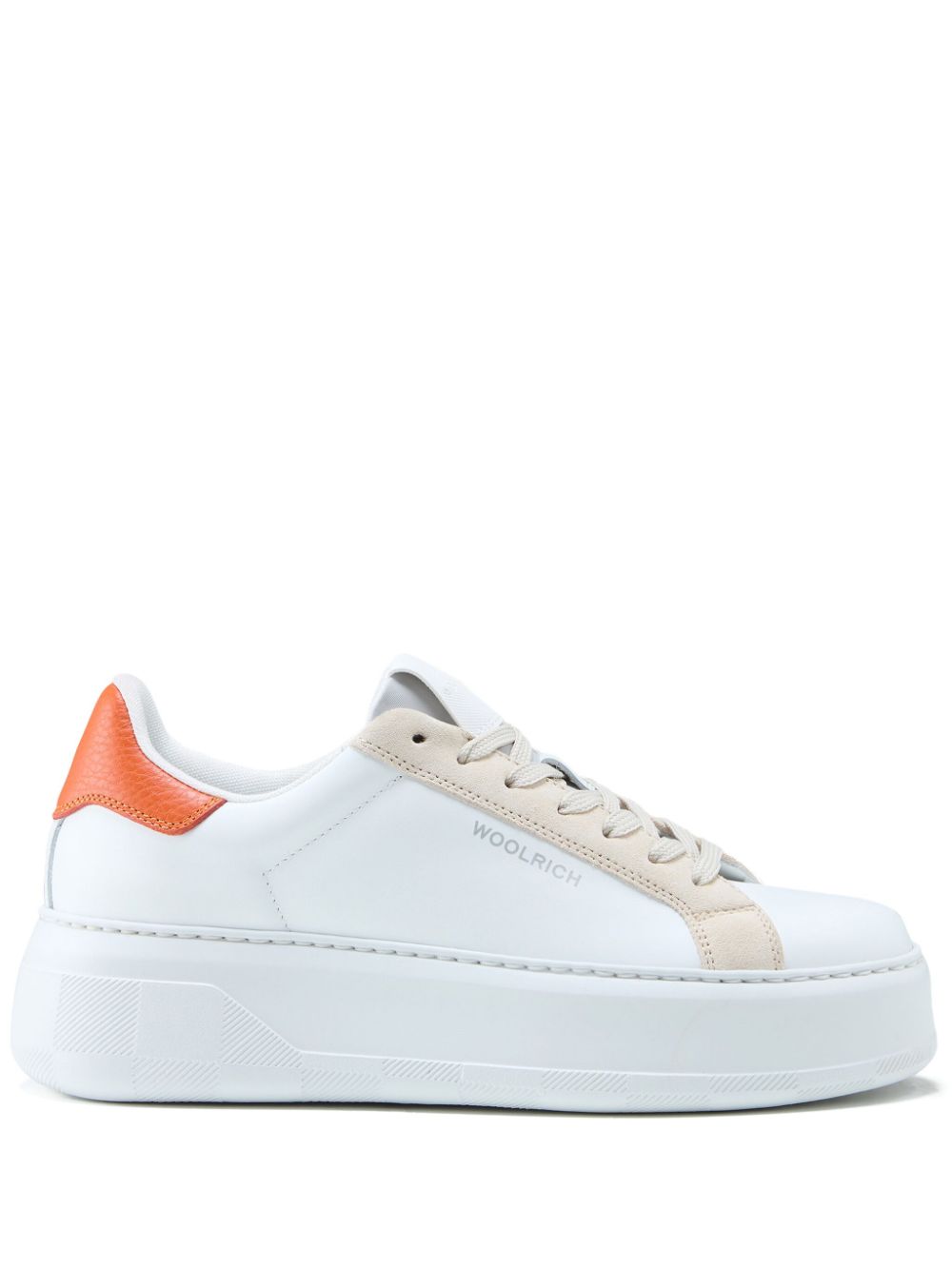 Woolrich panelled lace-up sneakers - White von Woolrich