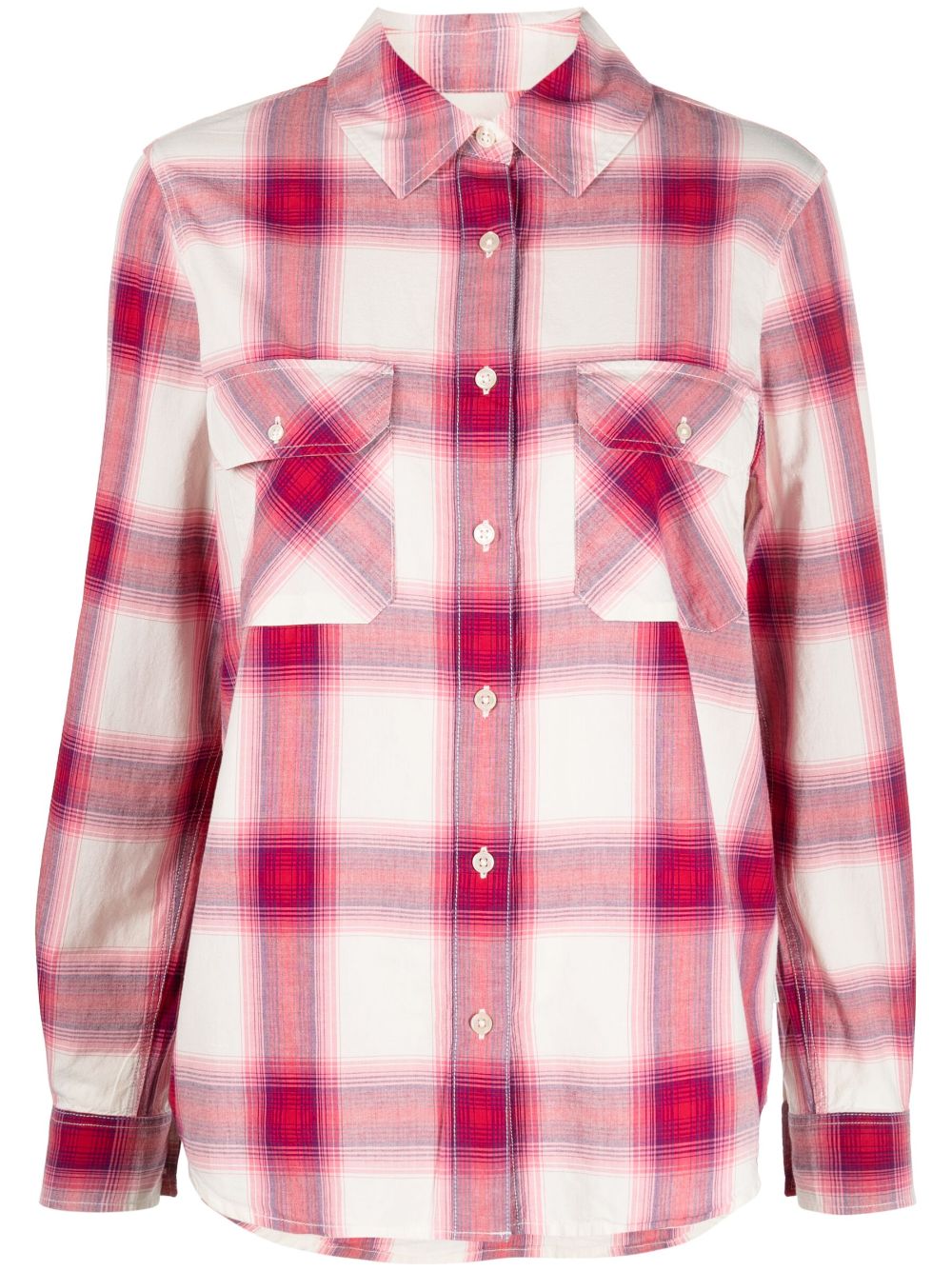 Woolrich plaid-check cotton shirt - Red von Woolrich