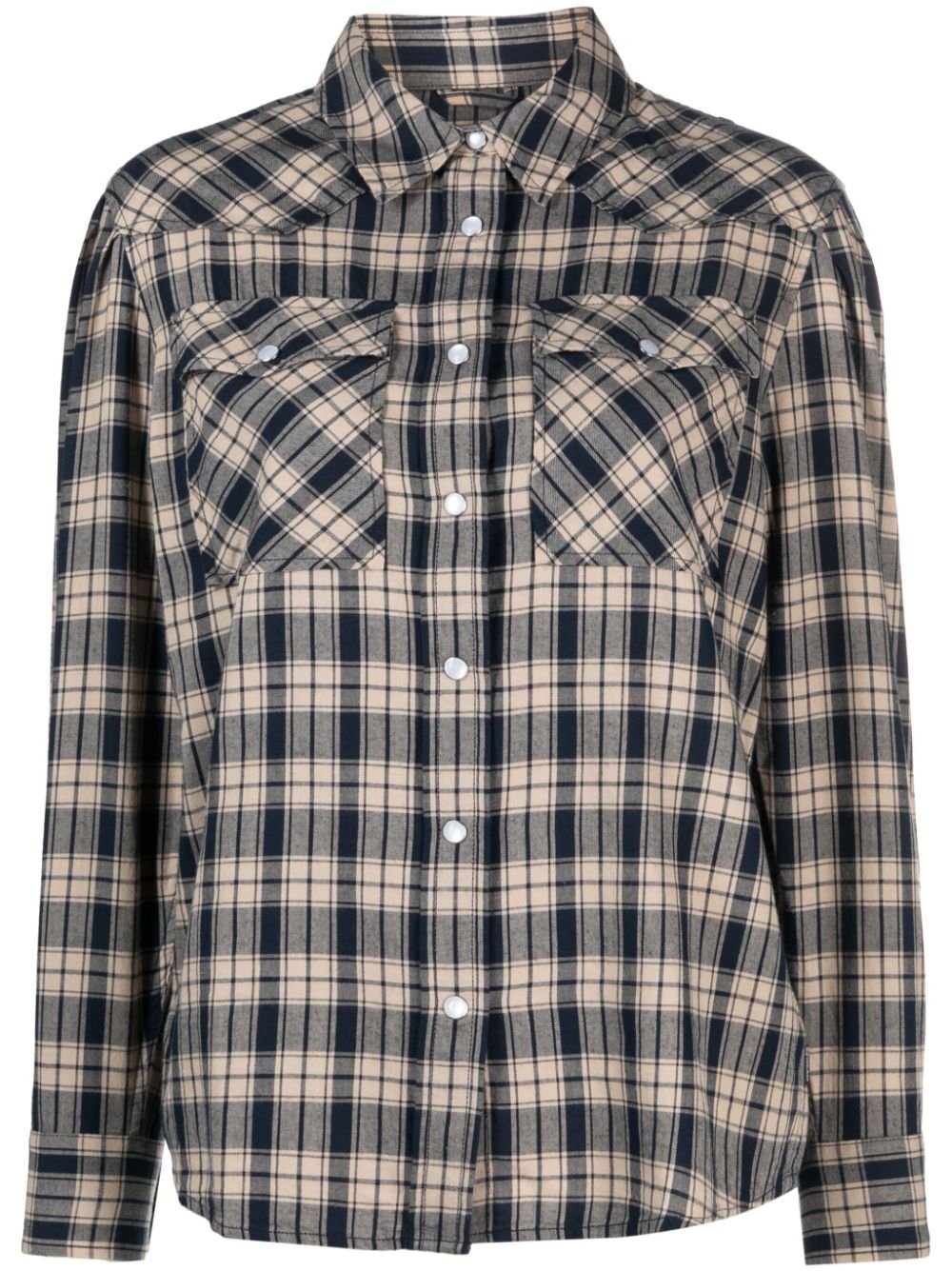 Woolrich plaid-check long-sleeve flannel shirt - Neutrals von Woolrich