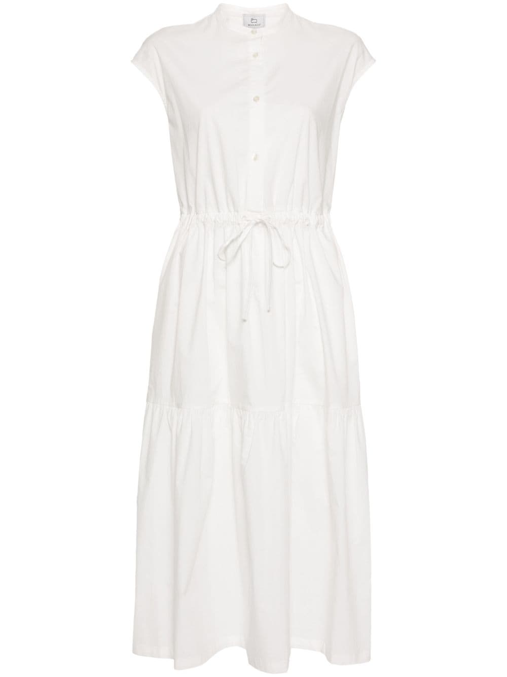 Woolrich poplin midi dress - White von Woolrich