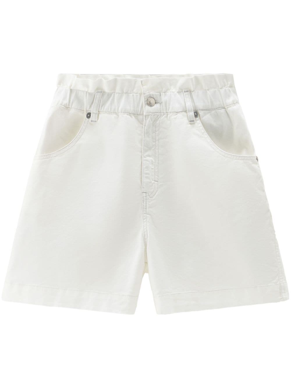 Woolrich rivet-detail elasticated-waist shorts - White von Woolrich