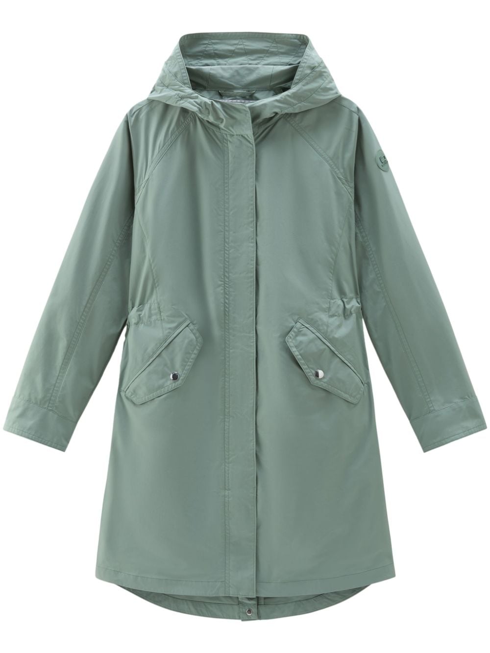 Woolrich single-breasted hooded parka coat - Green von Woolrich