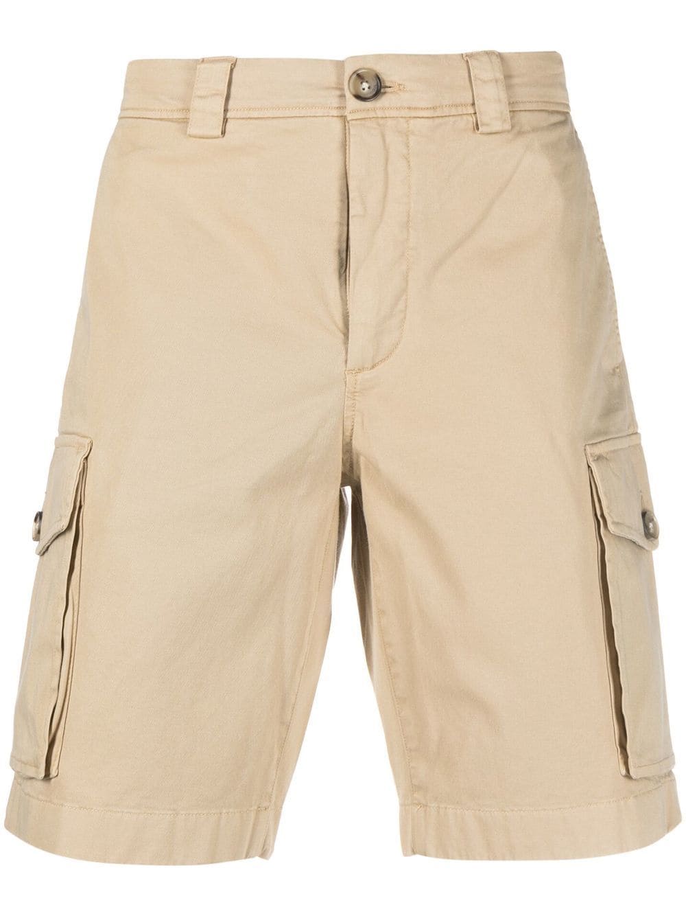 Woolrich straight-leg cotton shorts - Neutrals von Woolrich