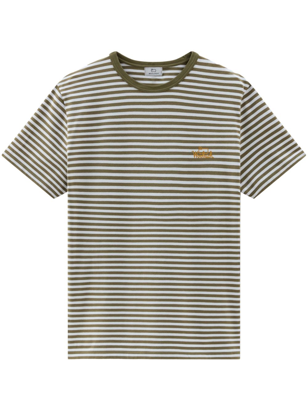 Woolrich striped cotton-blend T-shirt - Green von Woolrich