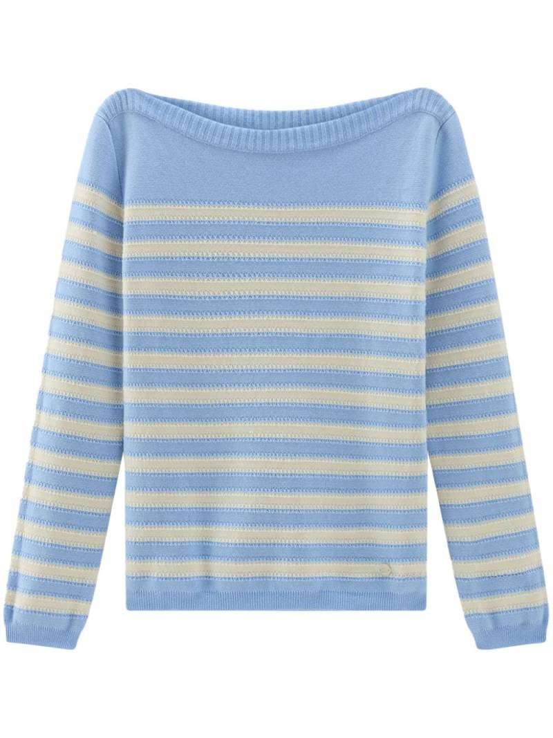 Woolrich striped cotton jumper - Blue von Woolrich