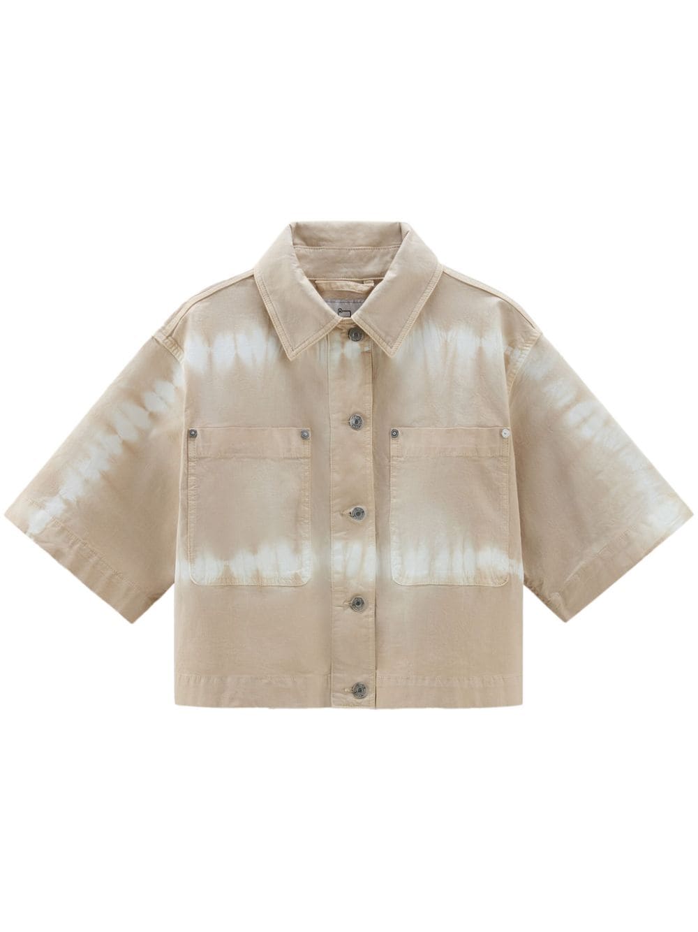 Woolrich tie-dye short-sleeve shirt - Neutrals von Woolrich