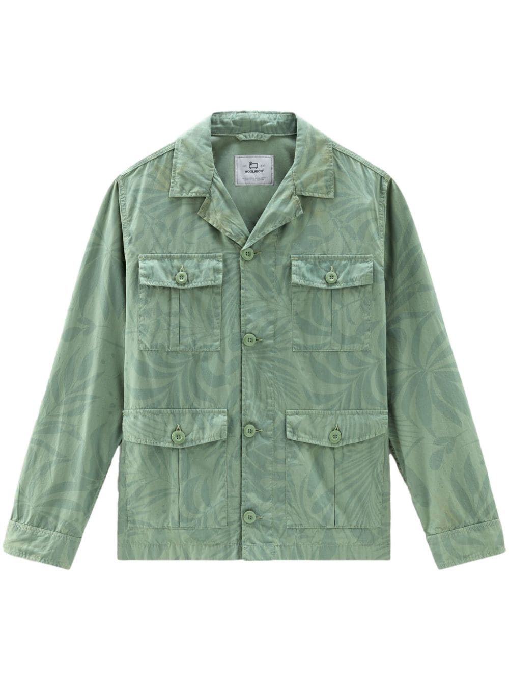 Woolrich tropical-print cotton overshirt - Green von Woolrich