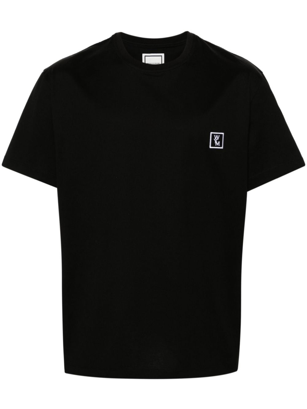 Wooyoungmi logo-patch cotton T-shirt - Black