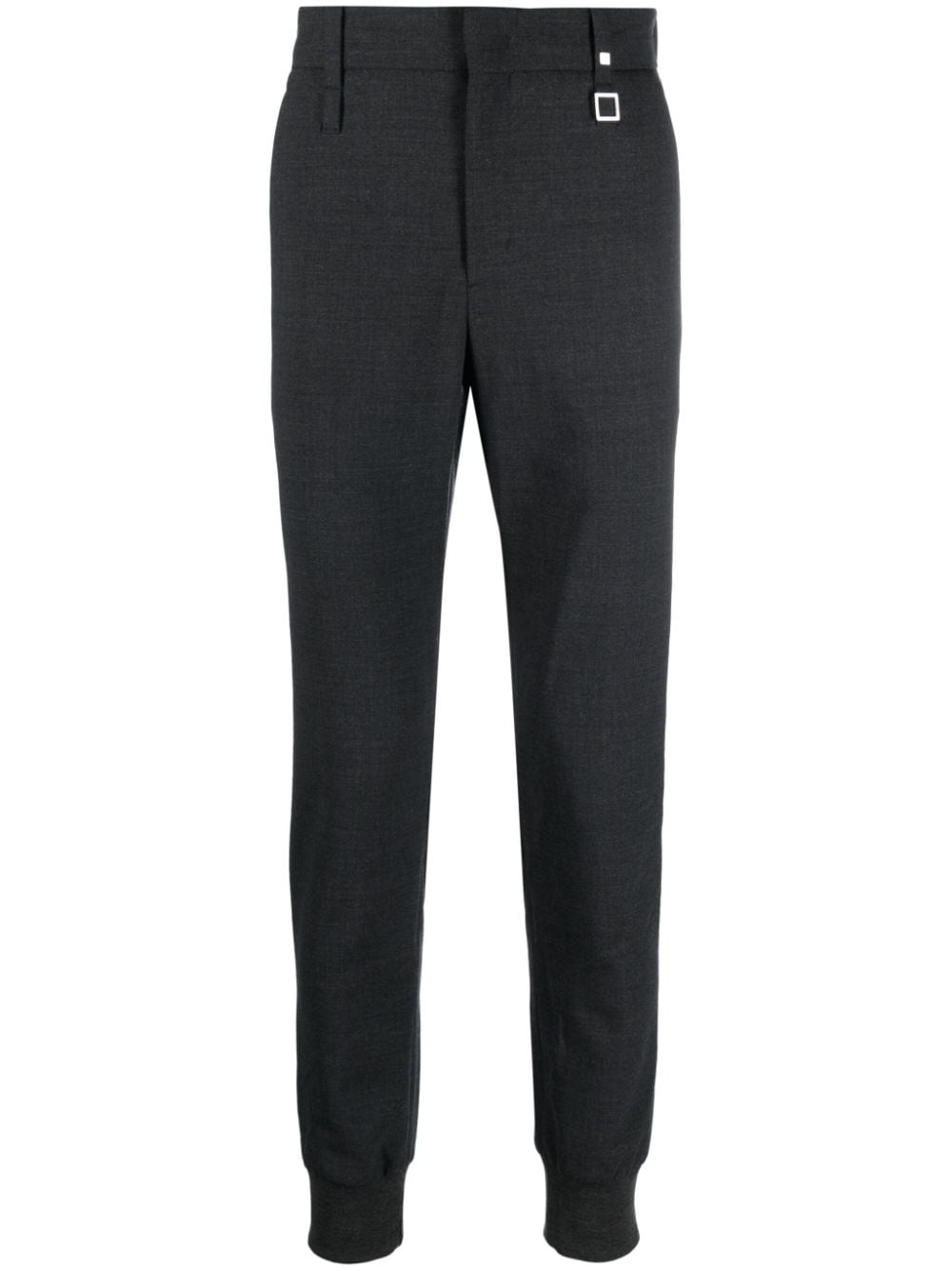 Wooyoungmi logo-plaque tailored trousers - Grey von Wooyoungmi