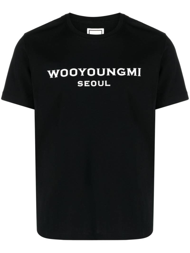 Wooyoungmi logo-print cotton T-shirt - Black von Wooyoungmi