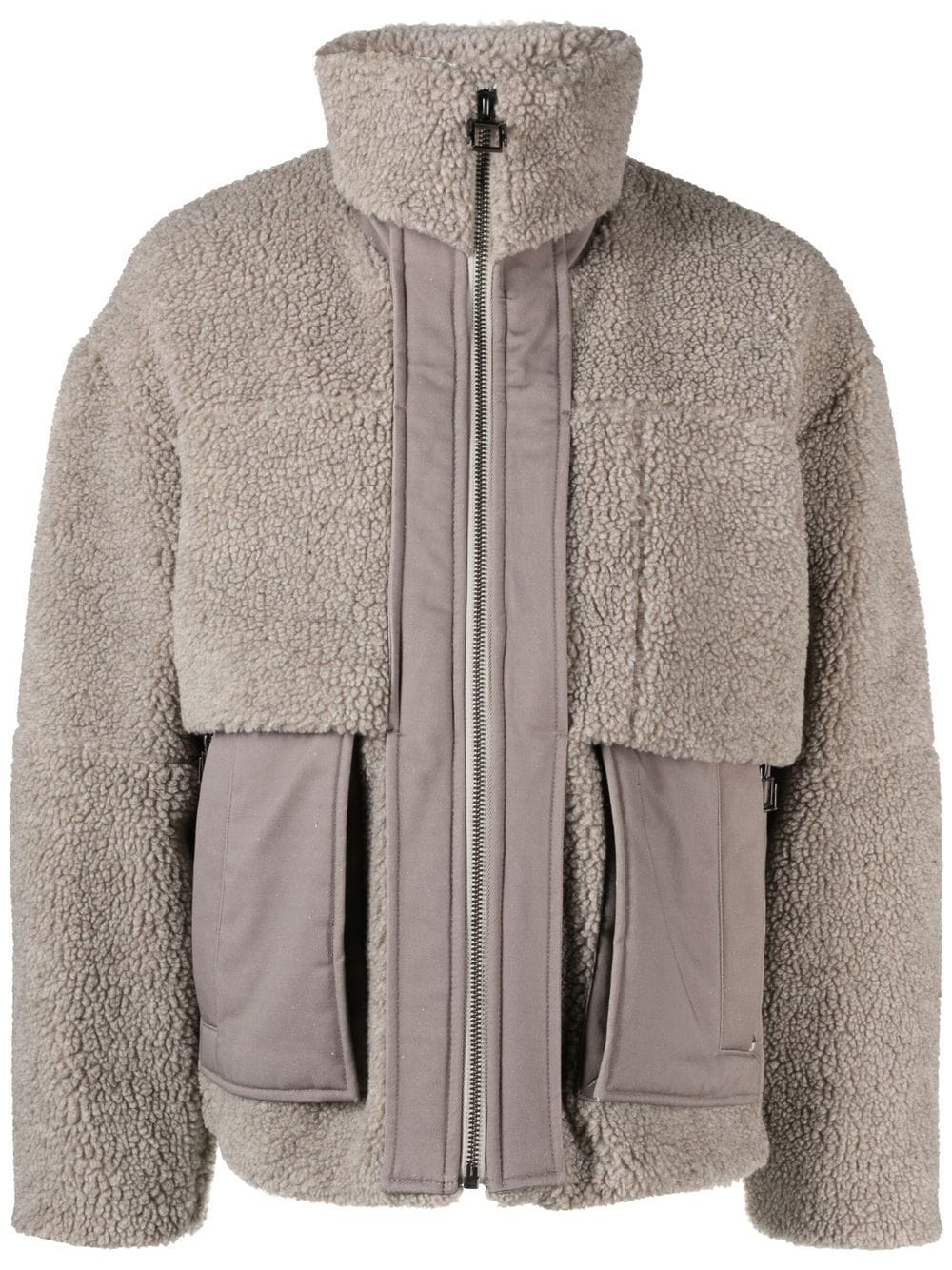 Wooyoungmi panelled fleece jacket - Grey von Wooyoungmi