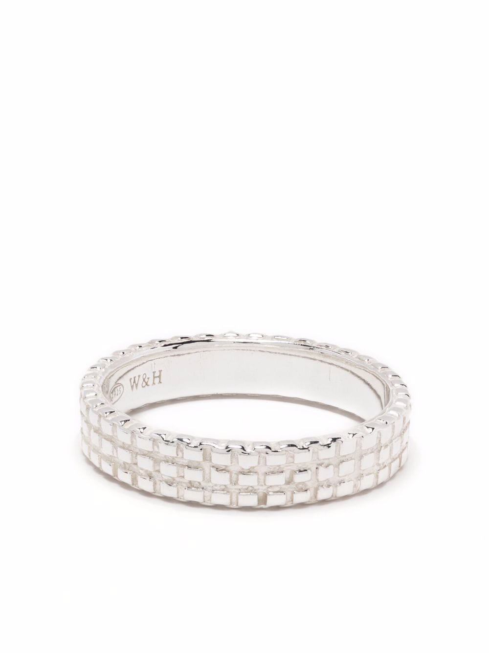 Wouters & Hendrix chain-texture band ring - Silver von Wouters & Hendrix
