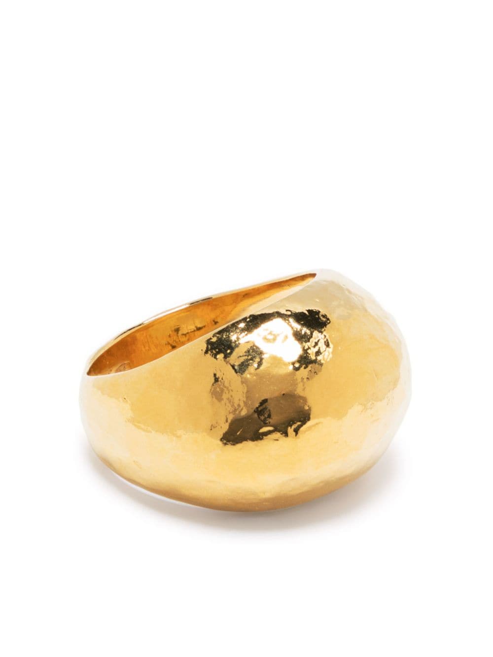 Wouters & Hendrix hammered dome ring - Gold von Wouters & Hendrix