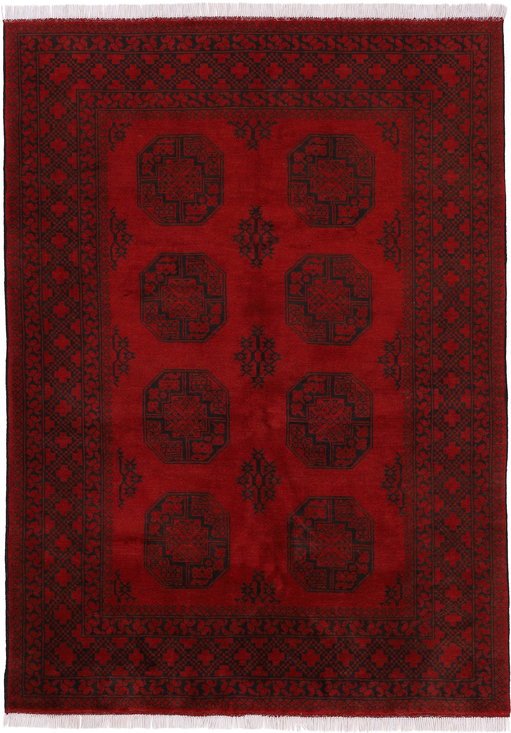 Woven Arts Orientteppich »Afghan Akhche«, rechteckig von Woven Arts