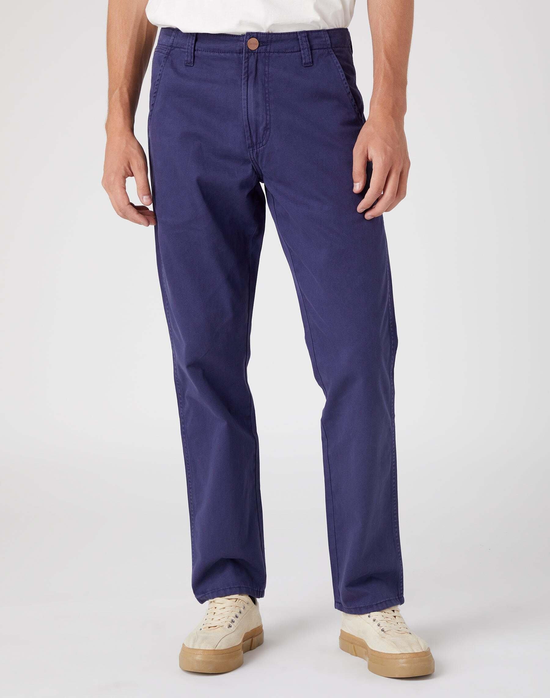 Chinos Casey Jones Chino Herren Blau L30/W34 von Wrangler