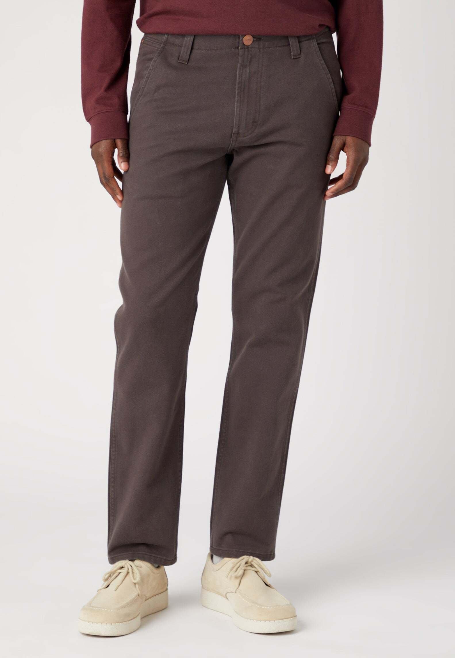 Chinos Casey Jones Chino Herren Braun L32/W32 von Wrangler