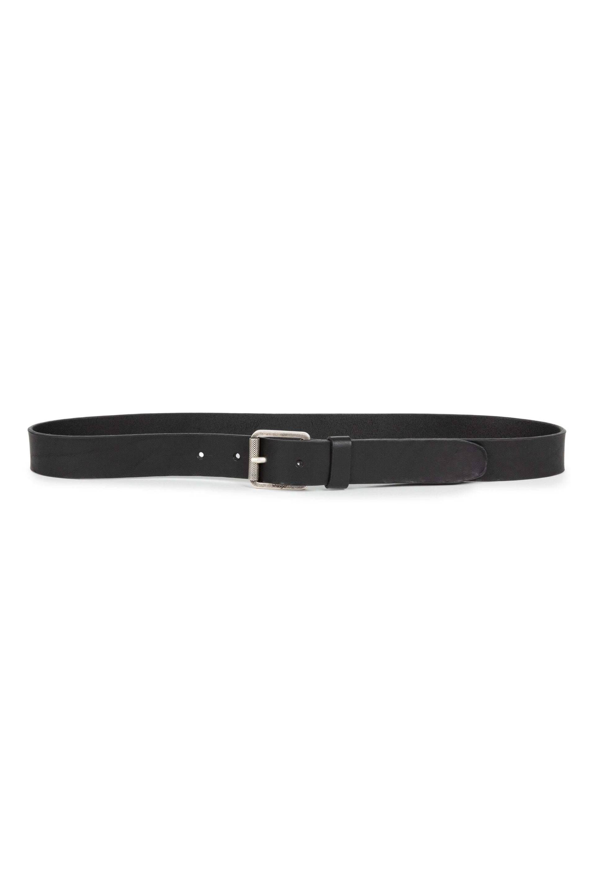 Gürtel Leather Belt Herren Schwarz 105 von Wrangler