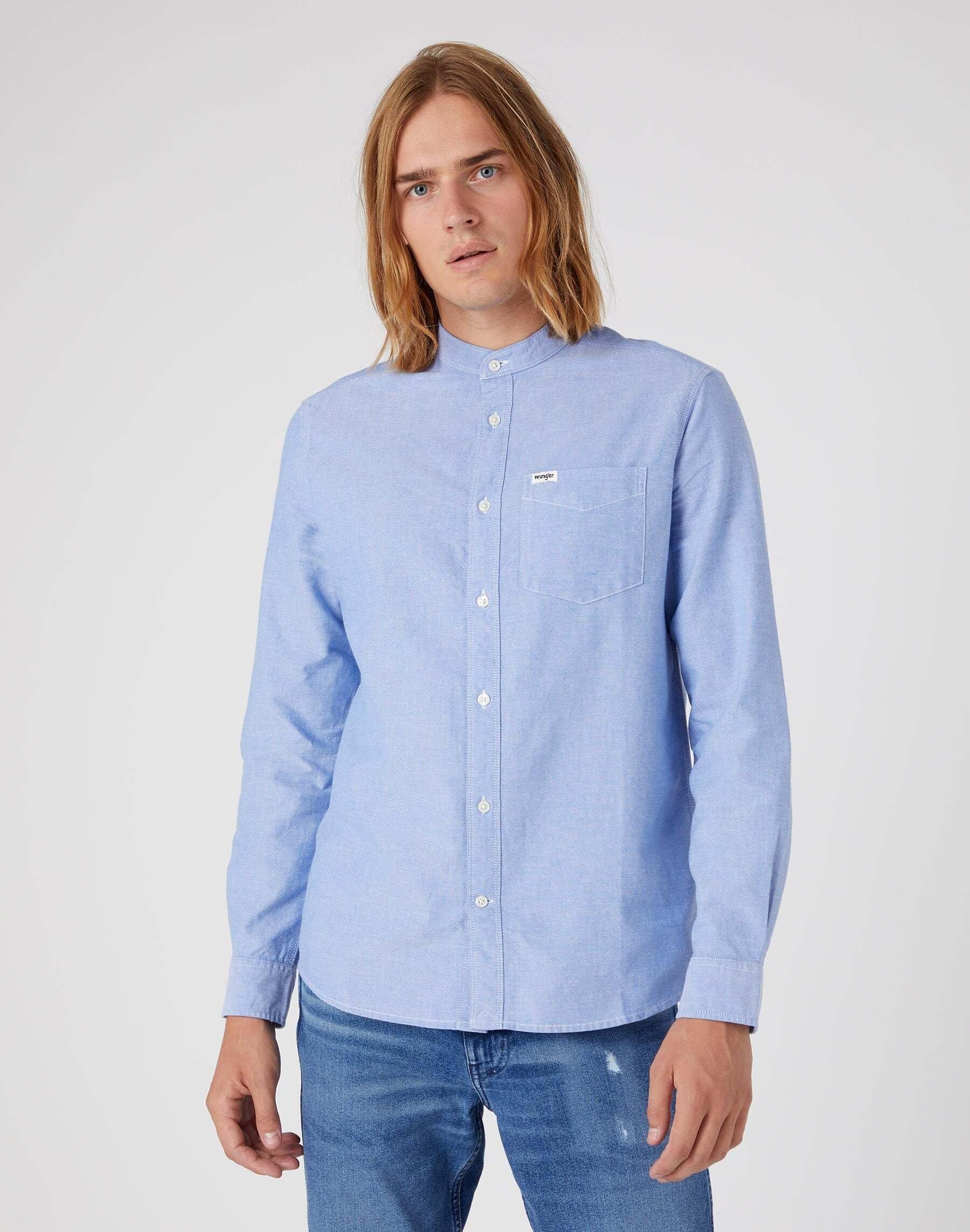 Hemden One Pocket Shirt Herren Blau S von Wrangler