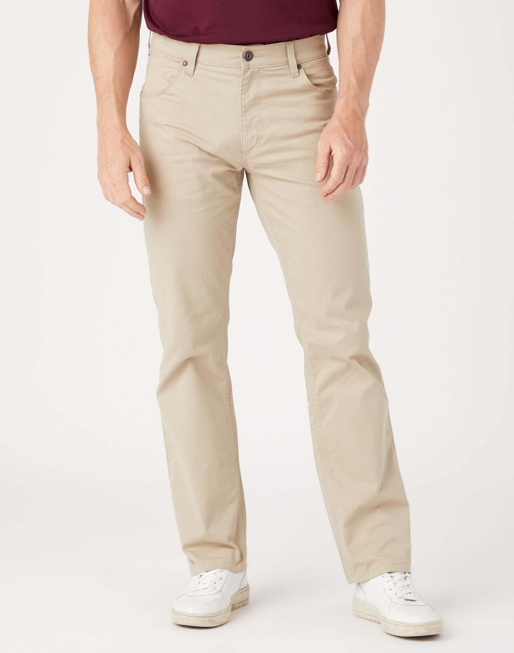 Hose Straight Herren Beige L32/W32 von Wrangler