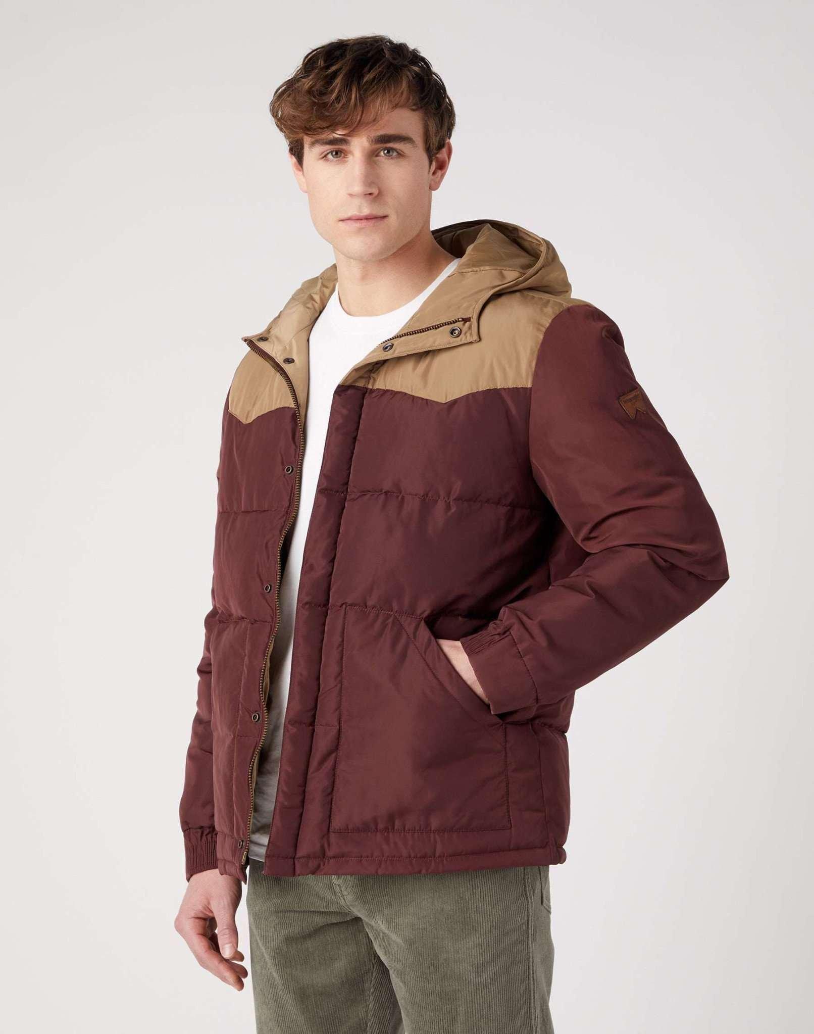 Jacken Puffer Jacket Herren Braun S von Wrangler