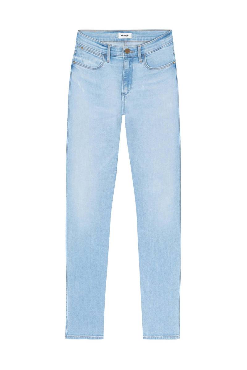 Jeans High Skinny Damen Blau L30/W26 von Wrangler