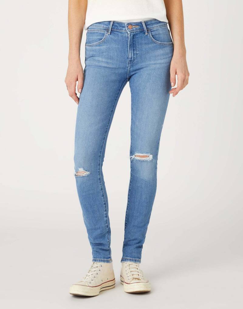 Jeans Skinny Damen Blau L30/W25 von Wrangler