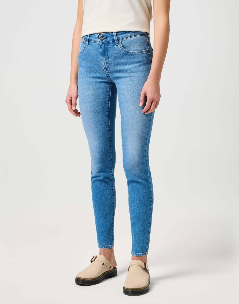 Jeans Skinny Damen Hellblau W27 von Wrangler
