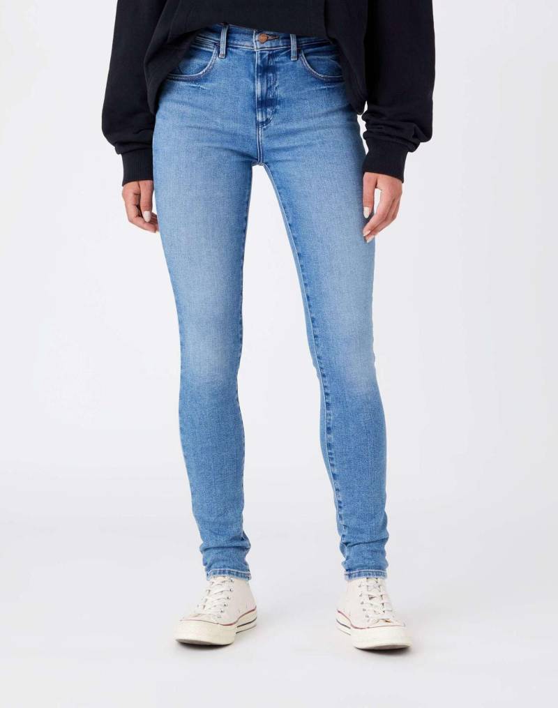 Jeans Skinny Fit Skinny High Rise Damen Hellblau W24 von Wrangler