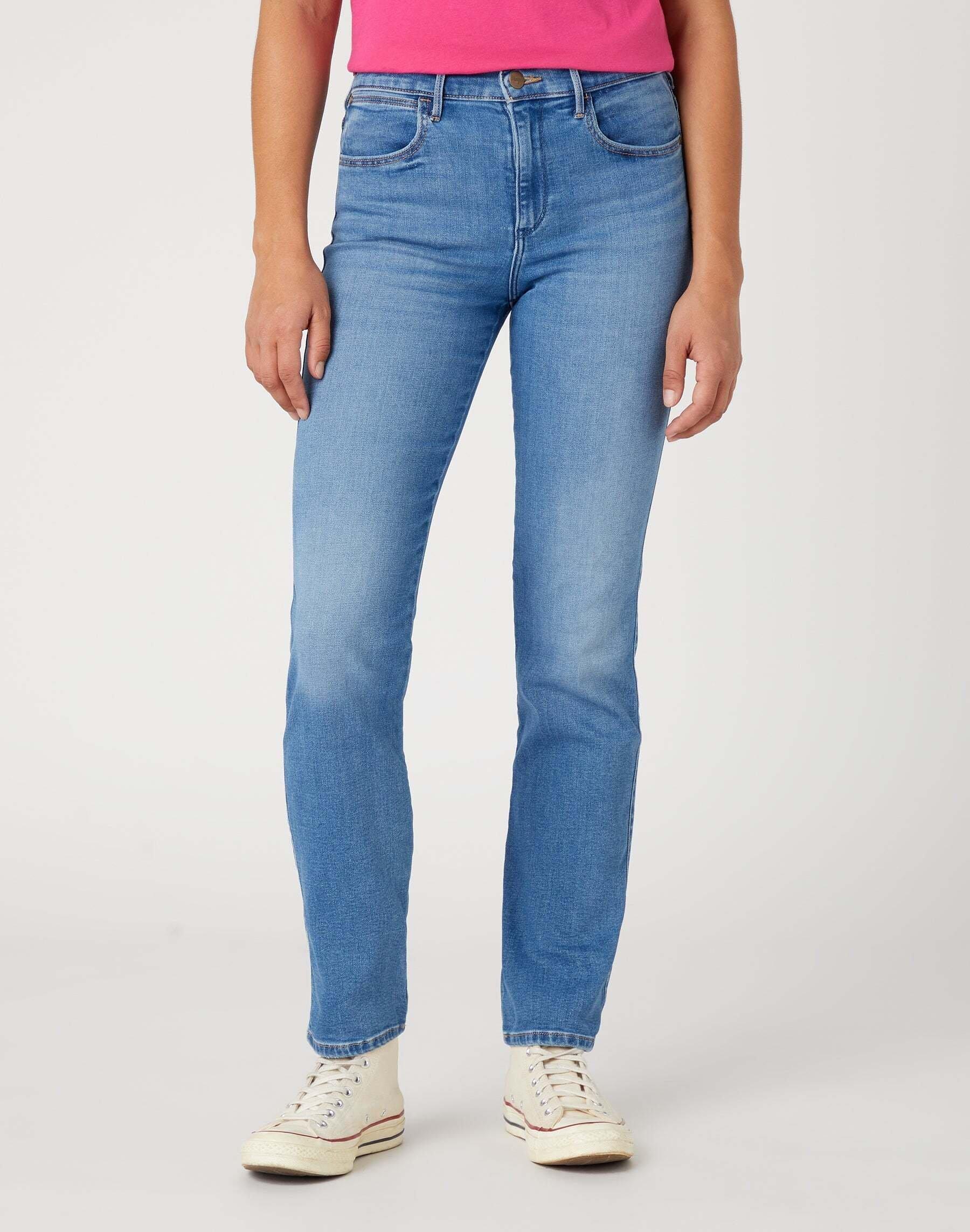 Jeans Slim Damen Blau L30/W32 von Wrangler
