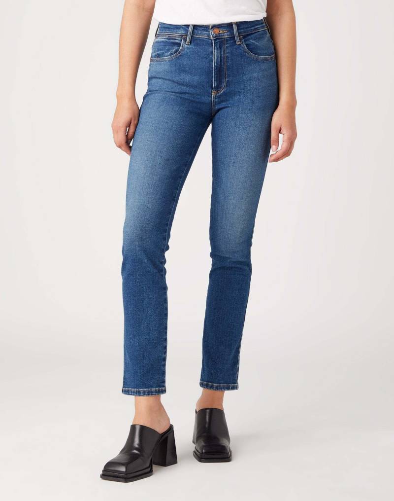 Jeans Slim Damen Blau L34/W31 von Wrangler