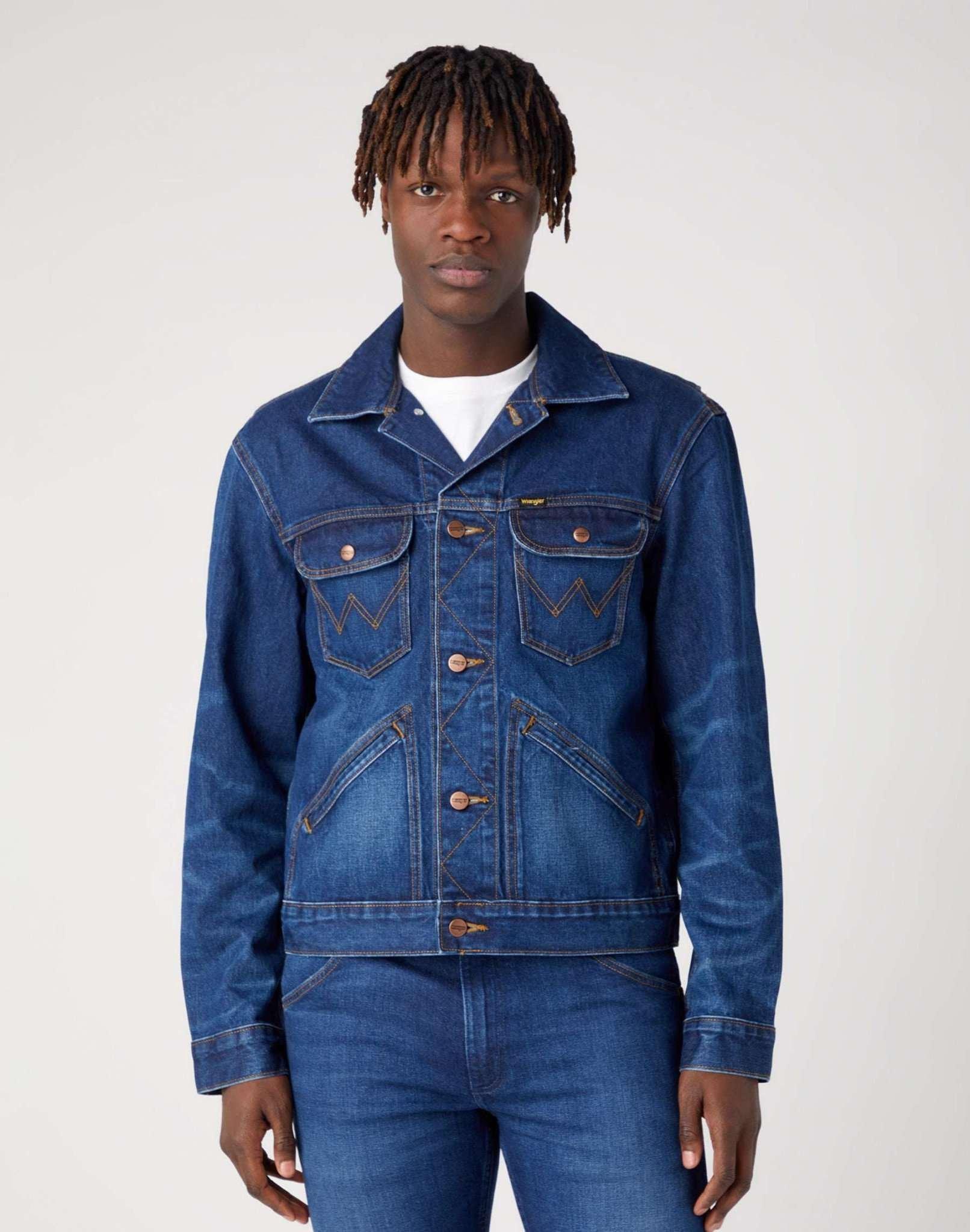 Jeansjacken 124mj Herren Blau S von Wrangler